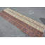 Tapis rouges neutres, tapis tissés à la main, tapis rétro, tapis géométriques, tapis turcs, tapis de couloir 2,5 pi x 8,1 pi