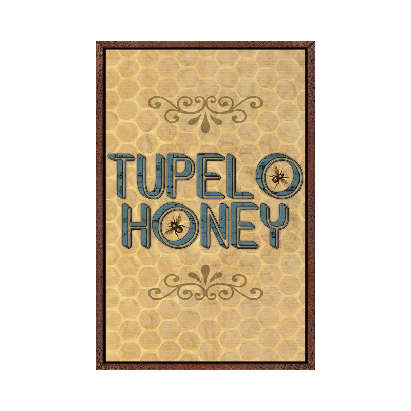 Tupelo Honey - Print on Canvas, 66.04 cm H x 45.72 cm W, Classic Brown Wood Framed