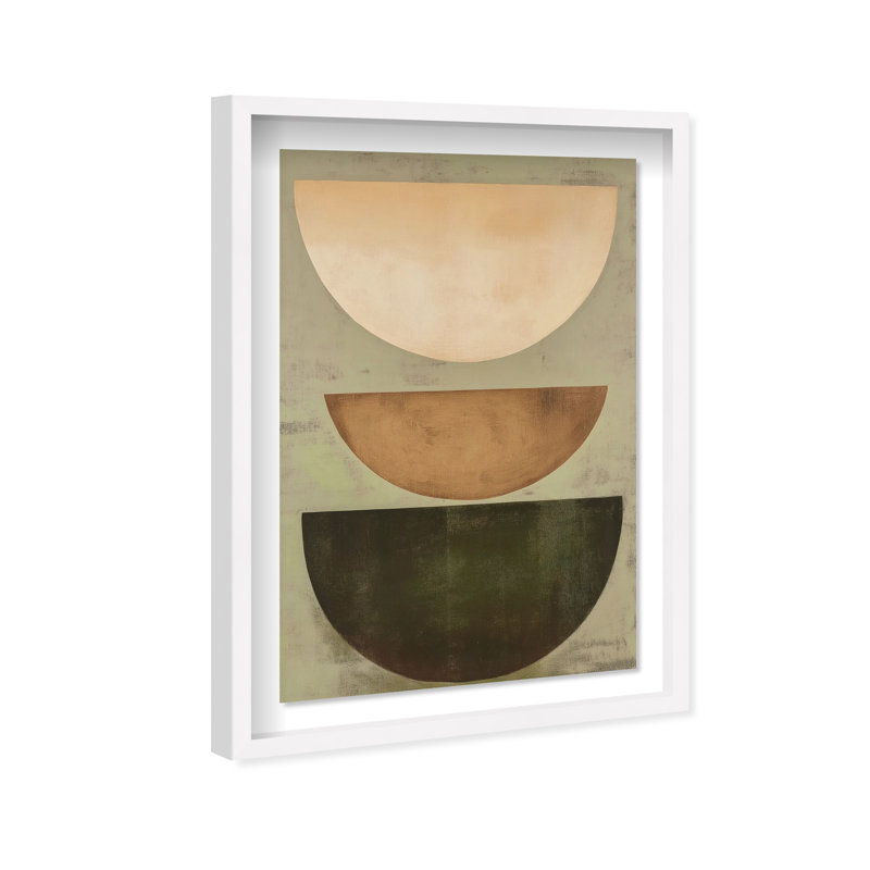 Sun-Kissed Minimalism III Shadowbox Abstract Print by Oliver Gal, Black Frame, 10 x 15, 31.5"H x 21.5"W, White Frame