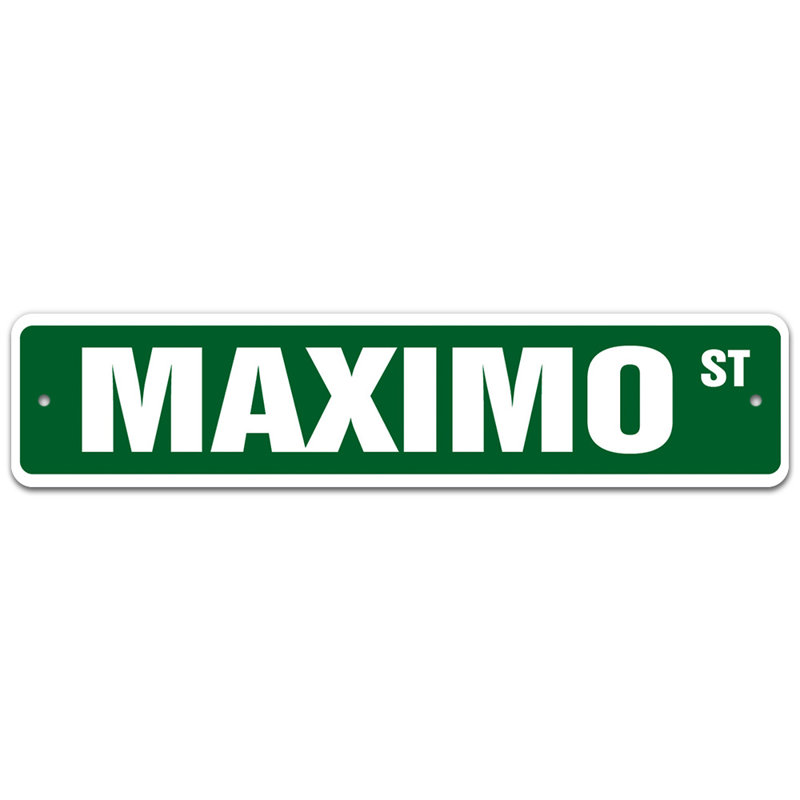Plaque de rue Phailin, H 6 po x l 24 po x P 0,1 po