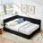 Upholstered bed frame with slats no box spring required-438955819