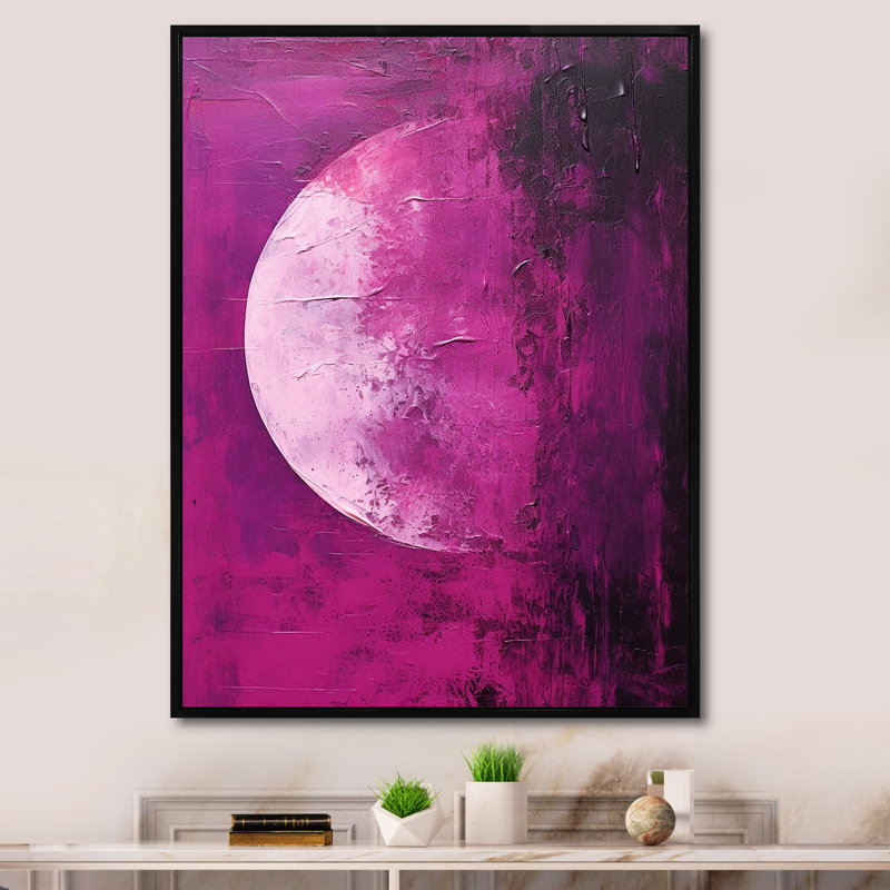 " Moon Mystery Luminosity I ", Gold Picture Framed, 32" H x 24" W