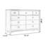 Armoire d'appoint en bois massif gris clair