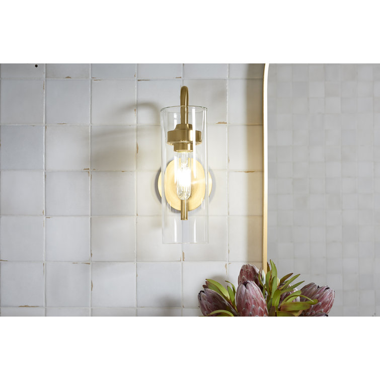 KOHLER Purist 1 Light Matte Black Indoor Bathroom Wall Sconce, UL Listed