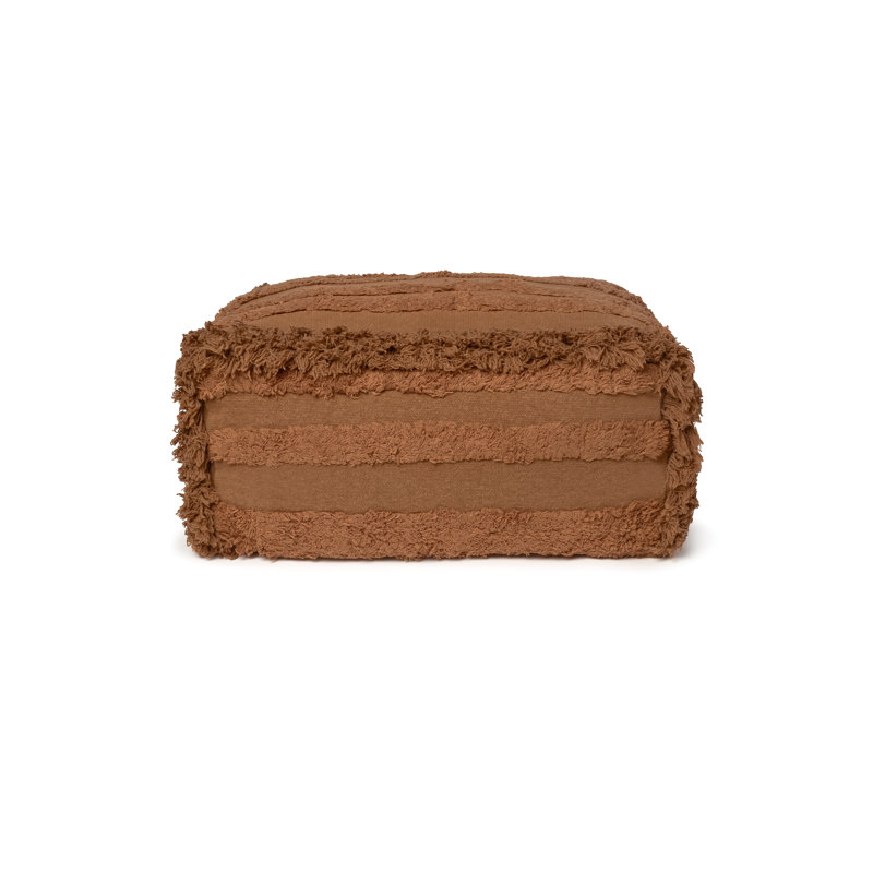 Exclusive Online Square Pouf, Brown