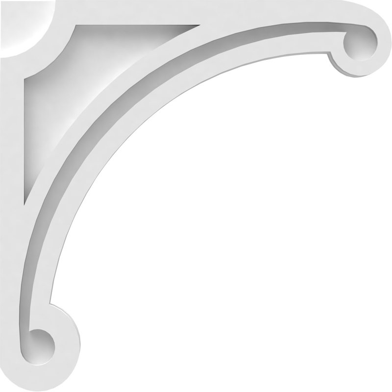 Corbeau en PVC de qualité architecturale Arch, H 20 po x l 20 po x P 1,875 po