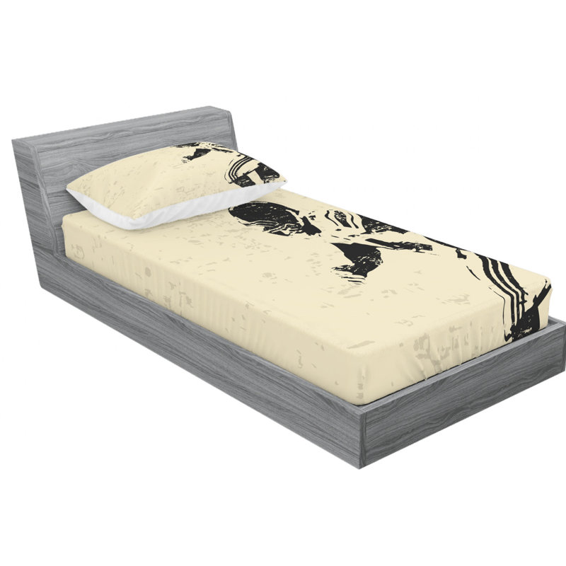 Microfiber Sheet Set, Twin Sheet Set with Fitted Sheet