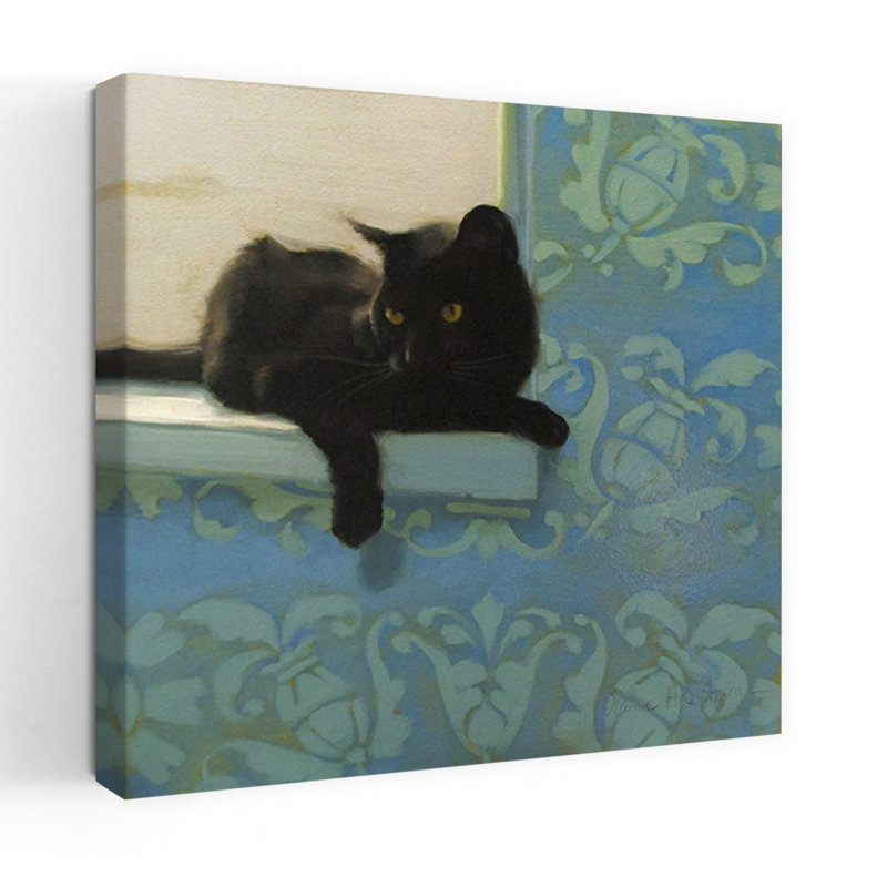Art contemporain pour chat avec fenêtre, H 18 po x l 18 po