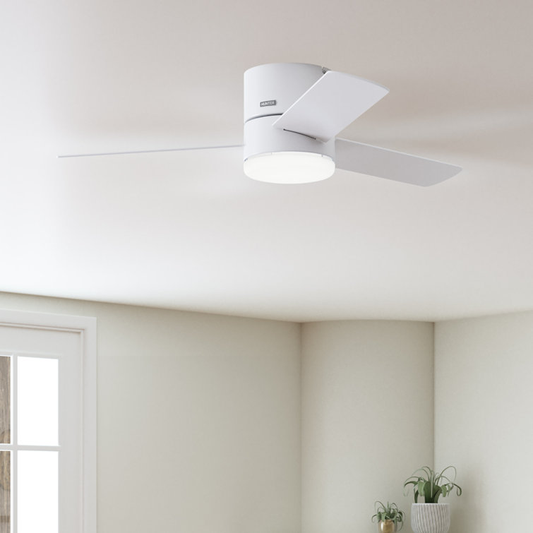 52" Minimus 3 - Blade Flush Mount Ceiling Fan with Lights and Remote