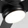 Vaczon 48" 3 - Blade Modern Black Flush Mount Ceiling Fan with LED Lights and Remote Control