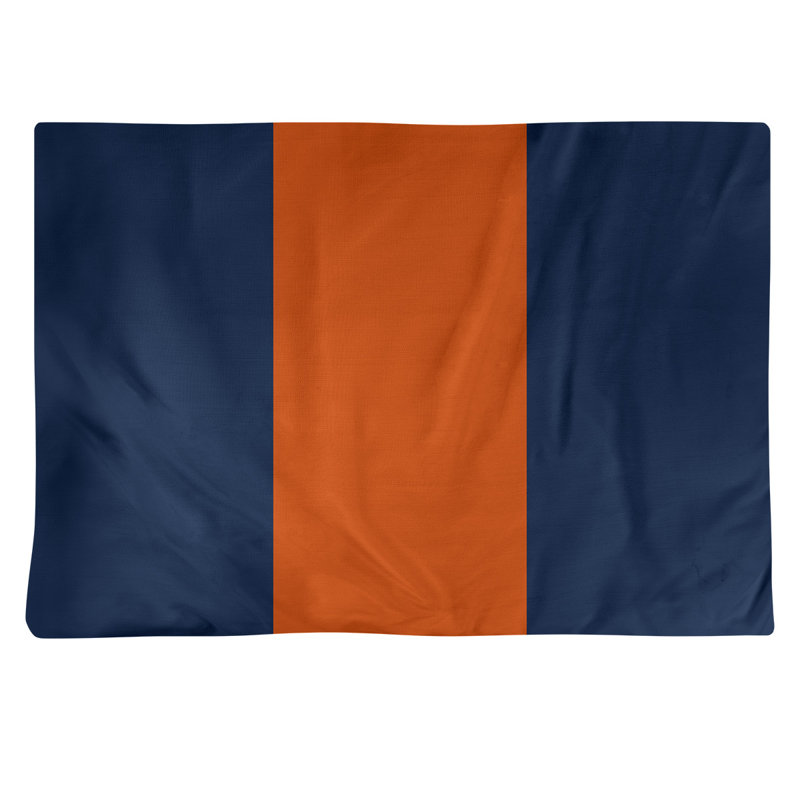 Récapitulatif de 18 po Syracuse, Bleu marine / Orange moyen, Polyester sergé