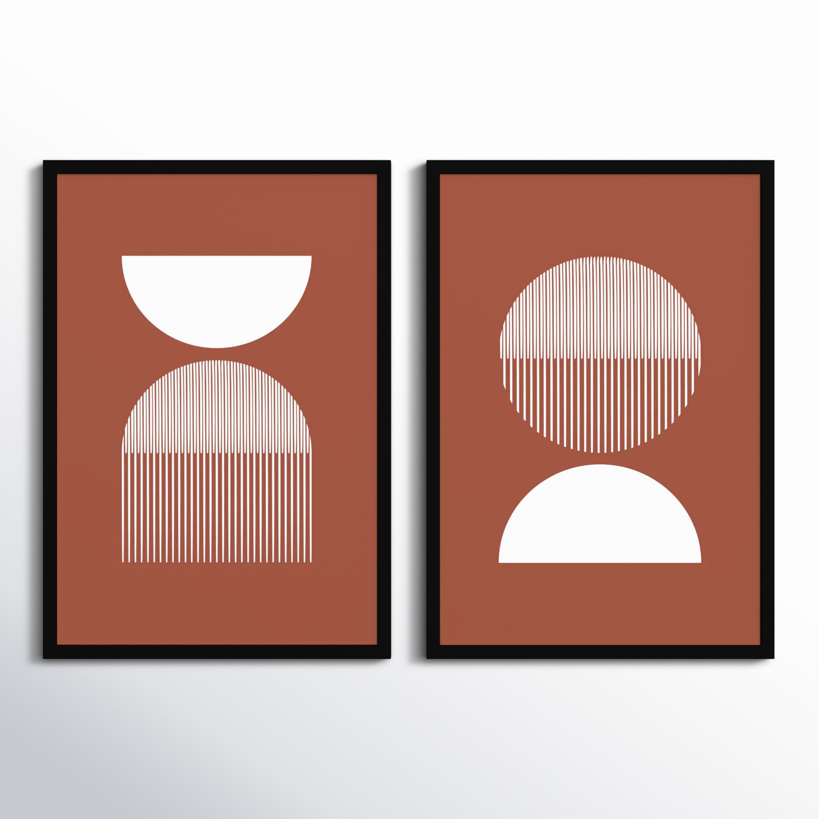 Offline "Mid 31 and 41" 2-Piece Print Set, Black, 48" W x 33" H