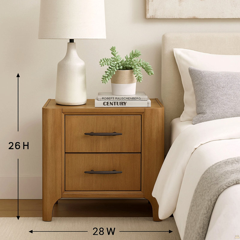 2 Drawer Nightstand