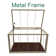 Ved Heavy-duty Water Hyacinth Wicker Storage Trunk with Metal Frame