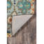 Tapis bleu / or / rouge en laine touffetée à la main Dalas-2034353298