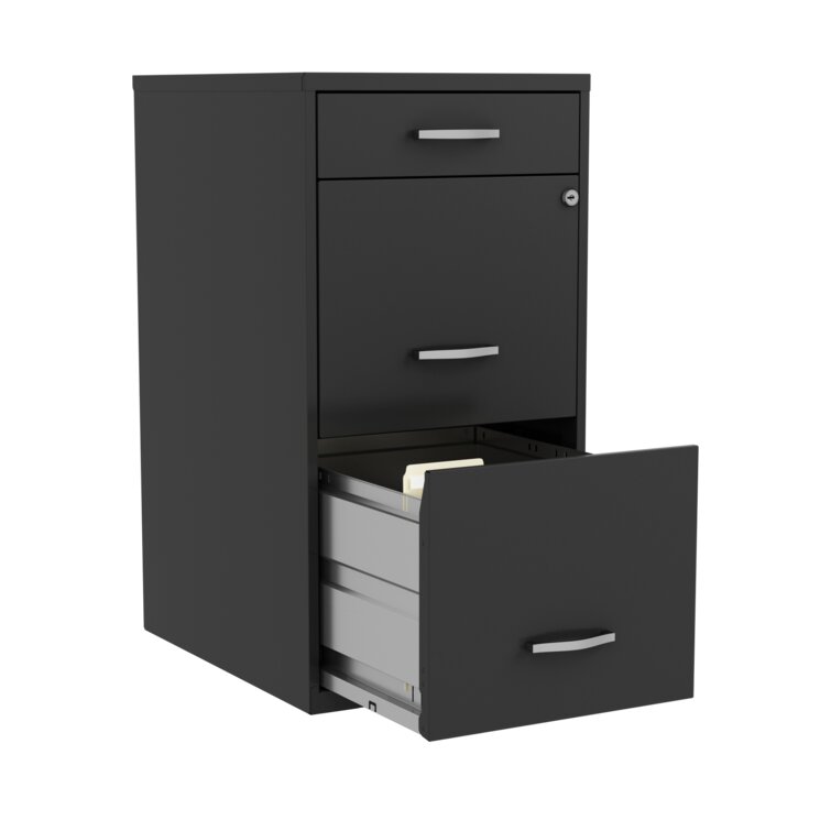 2-Drawer Narrow File Cabinet with Seat