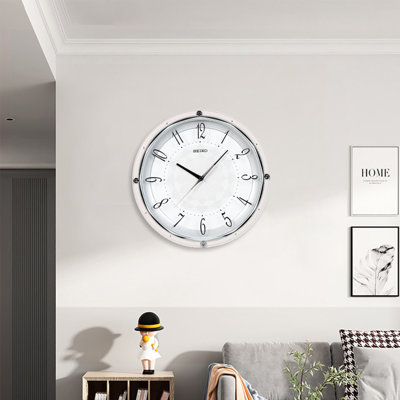White Round Analog Wall Clocks