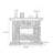Brown Solid + Manufactured Wood Electric Fireplace
