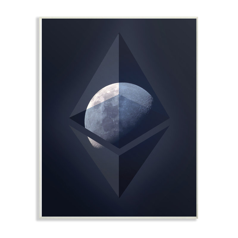 «Ethereum on the Moon», impression, H 15 po x l 10 po, Plaque murale
