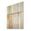 Minimalisme beige, horizon, jetée côtière, art mural sur bois de pin naturel-1637504445
