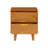 Solid Wood Groove Handle 2-Drawer Nightstand-1975598144