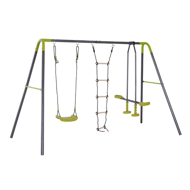 HomCom Metal Swing Set with 1 Swing(s)