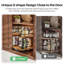 Freestanding Spice Rack with Adjustable Racks