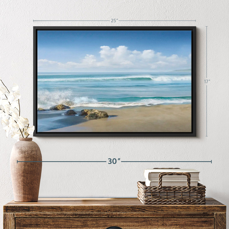 Sweeping Blue Canvas Print, 17" H x 25" W