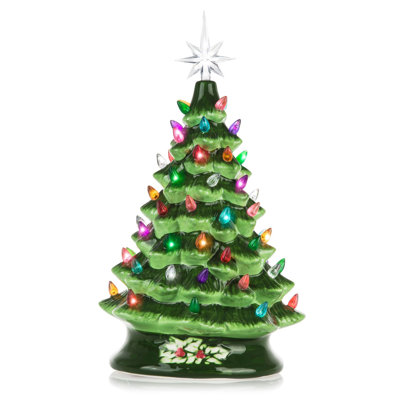 Arbre de Noël champagne en céramique