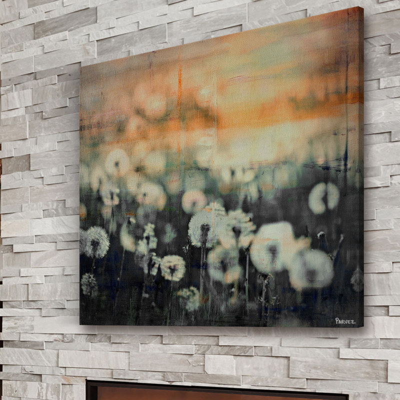 " Dandy Puff Meadow " by Parvez Taj, 48" H x 48" W x 1.5" D