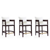 Lorello Upholstered Counter Stool with Solid Wood Frame