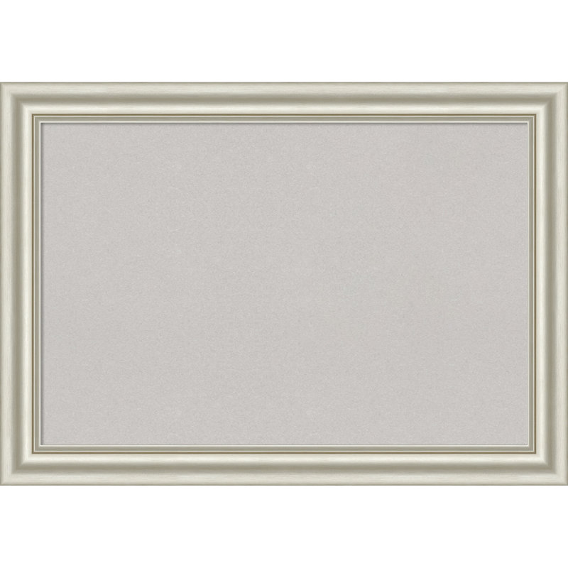 Tableau blanc Sophia, tableau blanc en liège, tableau d'organisation, tableau d'affichage, H 30 po x l 42 po, Gris