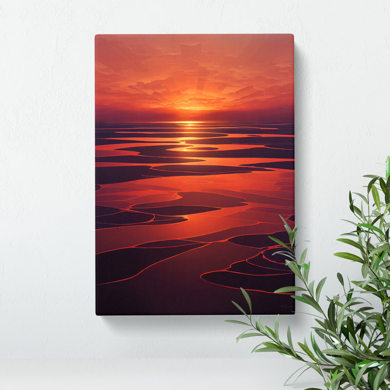 XC1022-1958X Epic Sunset - Wrapped Canvas Painting, 50cm H x 35cm W
