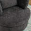 Fauteuil demi-tonneau pivotant avec rangement caché Chenille-1996722036