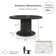 Ciani Dining Table With Faux Marble Top And Fluted Base