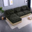 Canapé modulaire profond avec repose-pieds Chenille