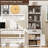 Bookshelf With Storage Cabinet & Adjustable Shelves-975336593