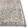 Tapis gris à motif floral Moua
