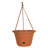 Lucca Decorative Self-Watering Plastic Indoor/Outdoor Hanging Basket Planter with Macrame Cord-30029543