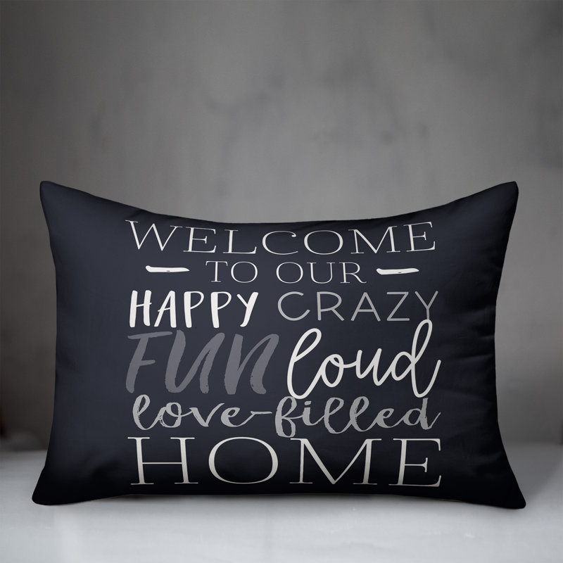Coussin décoratif intérieur / extérieur en polyester , H 14 po x l 20 po, Bleu marine