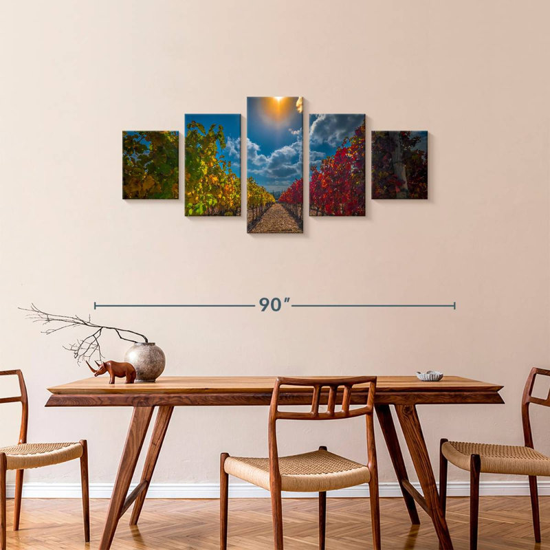 Vineyard, 34" H x 74" W