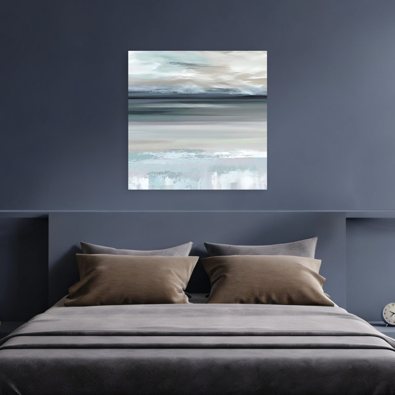 Art mural côtier abstrait abstrait contemporain Calm