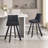 Velvet Upholstered Barstools set of 2-1937479432