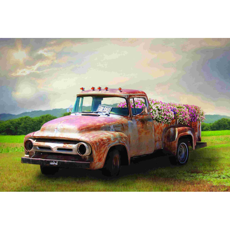 Un camion de beauté 2886490, L 12 po x H 8 po, Non, Wrapped Canvas