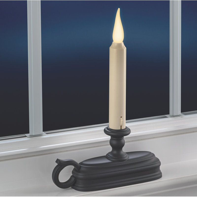 Unscented Flameless Battery Operated Candle, Aged Bronze
