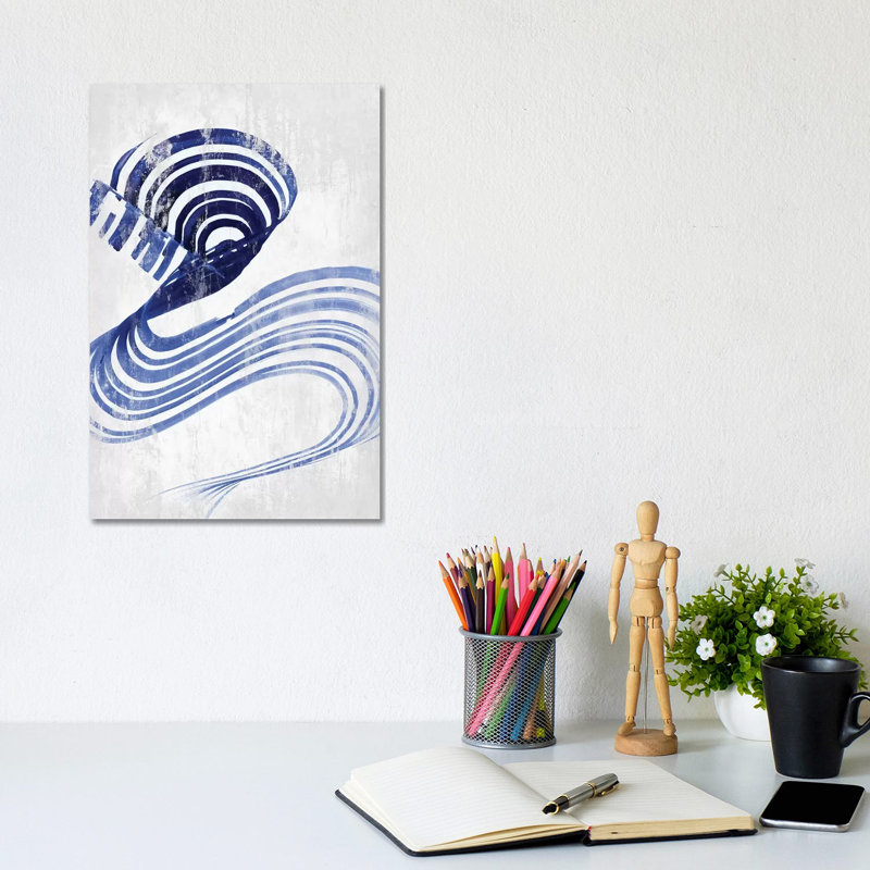 «Rhumba III» par PI Studio - peinture sur toile tendue, H 12 po x l 8 po x P 0,75 po