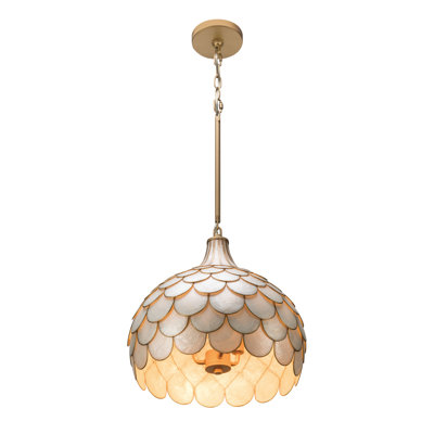 Luminaire suspendu en or doux 14 po Sammons