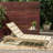 Chaise In Grey Made Of Superior Wood And Metal Adjustable-403995464
