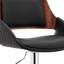 Tabouret de bar pivotant réglable en similicuir-1800448364