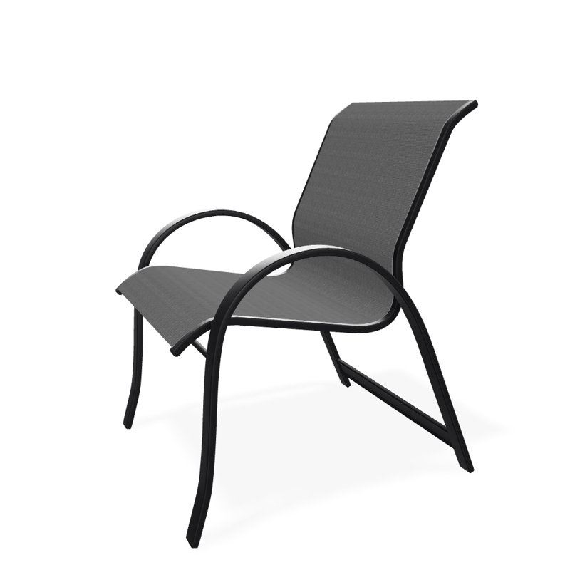 Aruba Outdoor Dining Armchair, Black